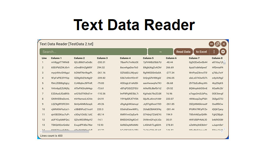 text data reader